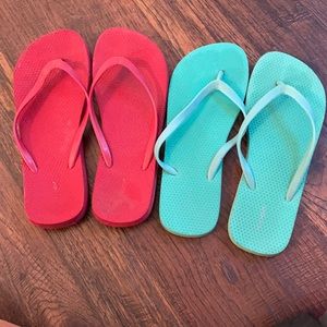 Old navy size 9 red and teal